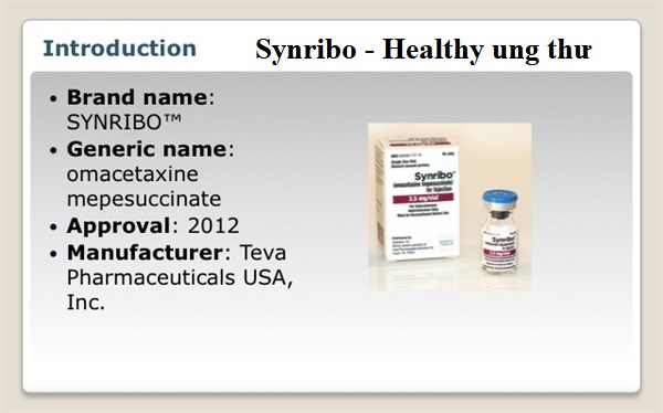 Lieu dung cach dung thuoc Synribo