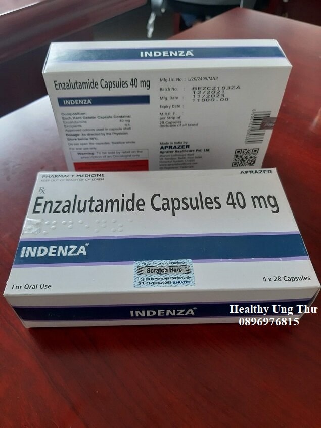 Thuoc Indenza 40mg Enzalutamide gia bao nhieu mua o dau